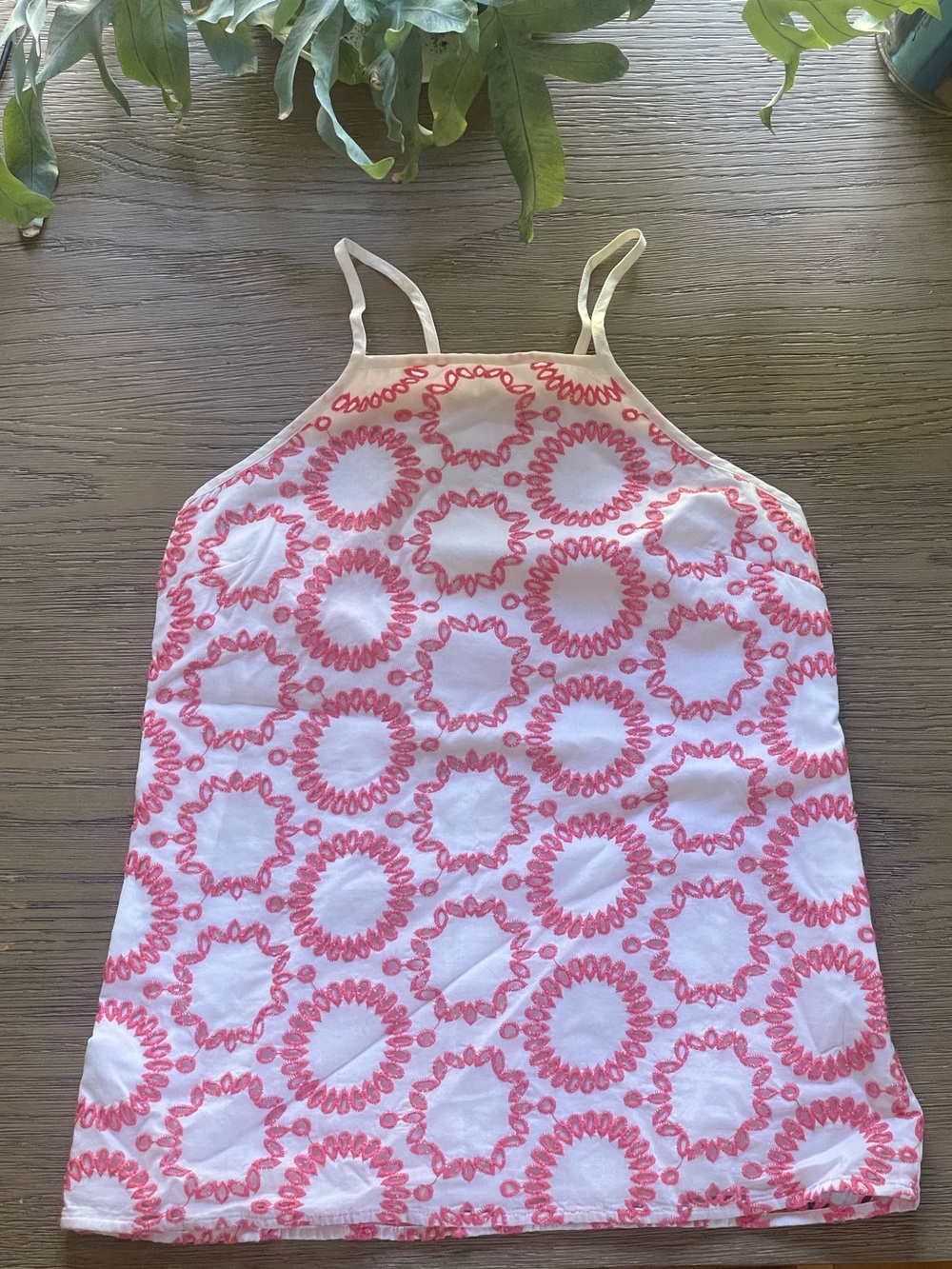 Banana Republic x Milly Embroidered Sleeveless Blouse